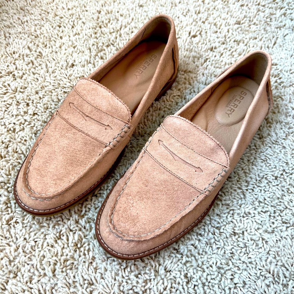 Sperry Seaport Penny Shag tan 8.0